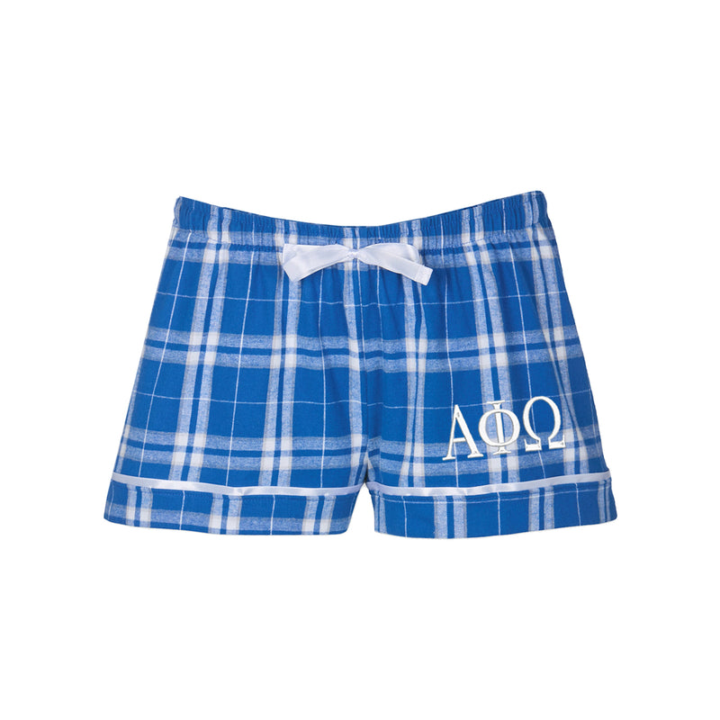 Alpha Phi Omega Flannel Boxer Shorts