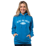 Alpha Phi Omega Hooded Pullover Vintage Sweatshirt