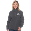 Alpha Gamma Delta Quarter Zip Fleece Pullover