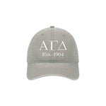 Alpha Gamma Delta Beach Washed Hat