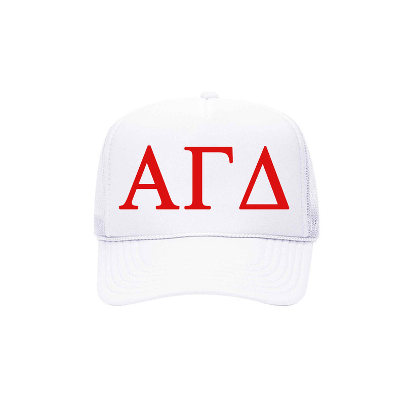 Alpha Gamma Delta Trucker Hat