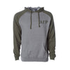 Alpha Gamma Rho Raglan Hooded Sweatshirt