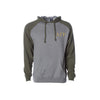 Alpha Gamma Rho Raglan Hooded Sweatshirt