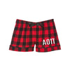 Alpha Omicron Pi Flannel Boxer Shorts