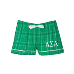 Alpha Sigma Alpha Flannel Boxer Shorts