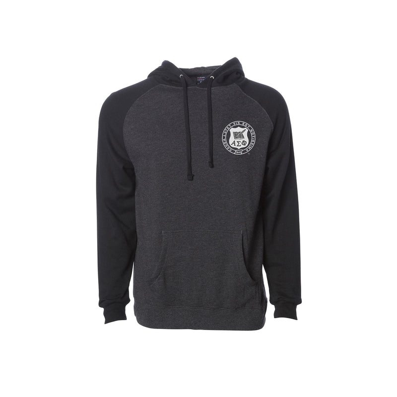 Alpha Sigma Phi Raglan Hooded Sweatshirt