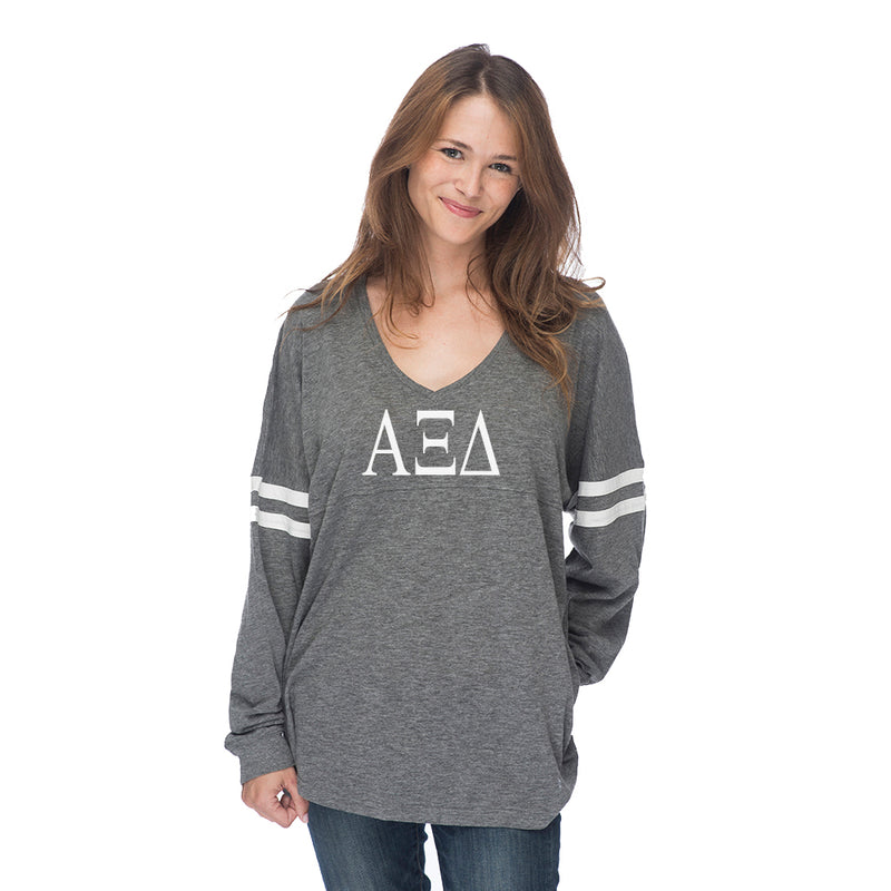 Alpha Xi Delta Varsity Long Sleeve T-Shirt