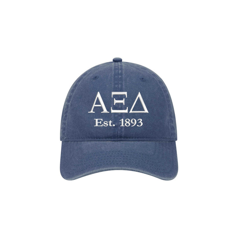 Alpha Xi Delta Beach Washed Hat