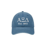 Alpha Xi Delta Beach Washed Hat