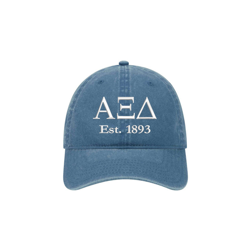 Alpha Xi Delta Beach Washed Hat