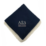 Alpha Xi Delta Sherpa Throw Blanket