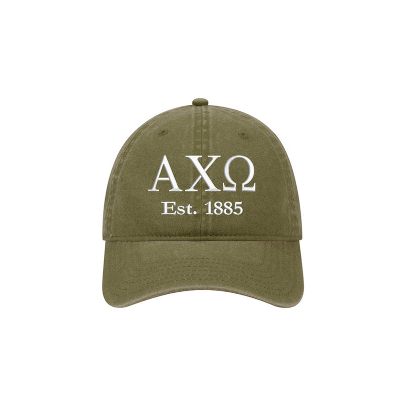 Alpha Chi Omega Beach Washed Hat
