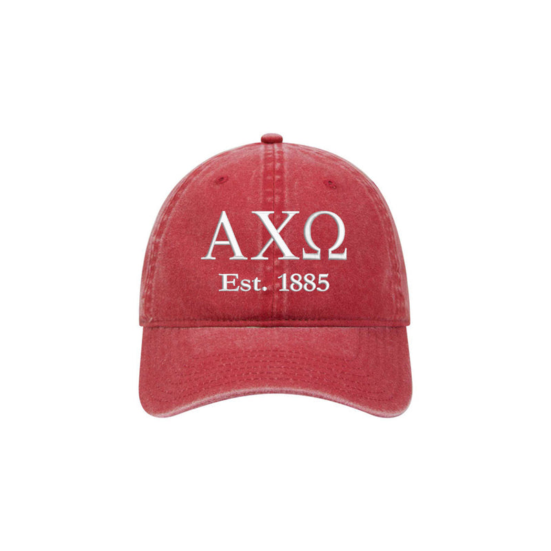 Alpha Chi Omega Beach Washed Hat