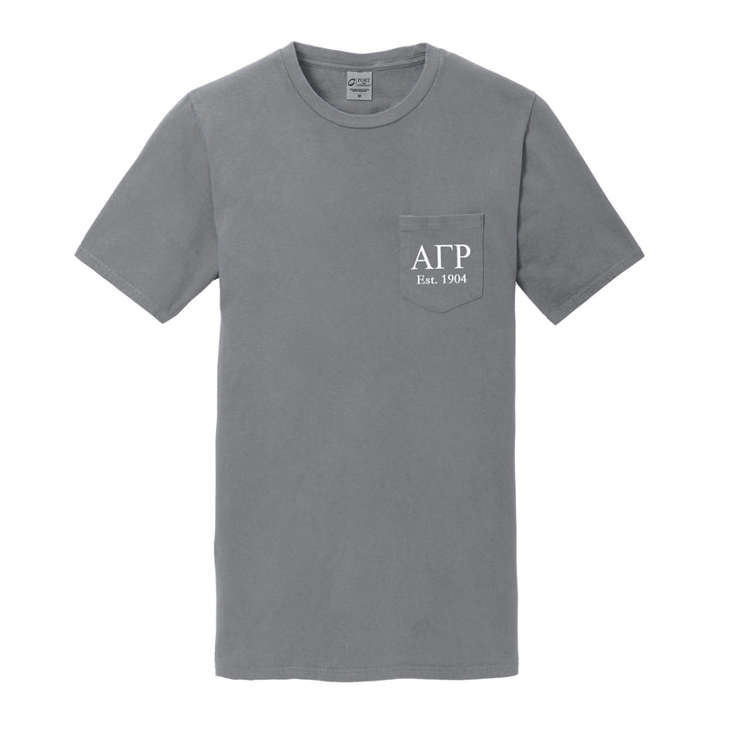 Alpha Gamma Rho Short Sleeve Pocket Tee