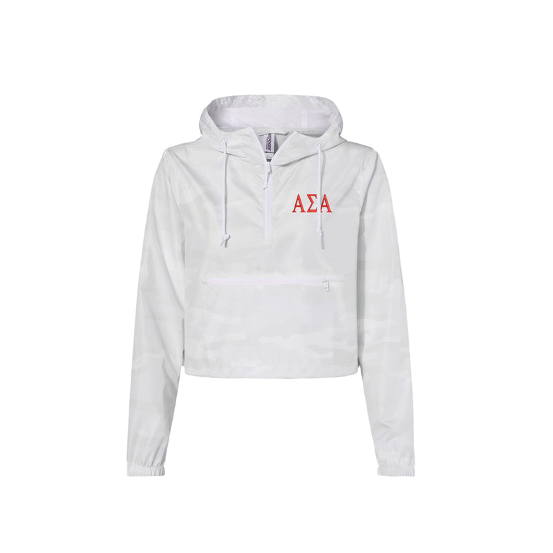 Alpha Sigma Alpha Crop Windbreaker