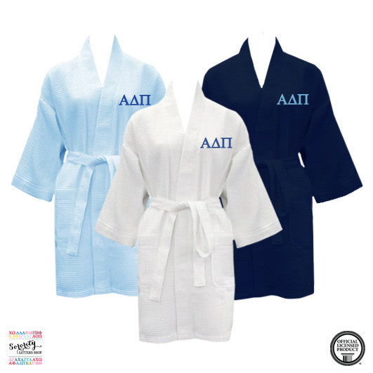 Alpha Delta Pi Waffle Weave Robe