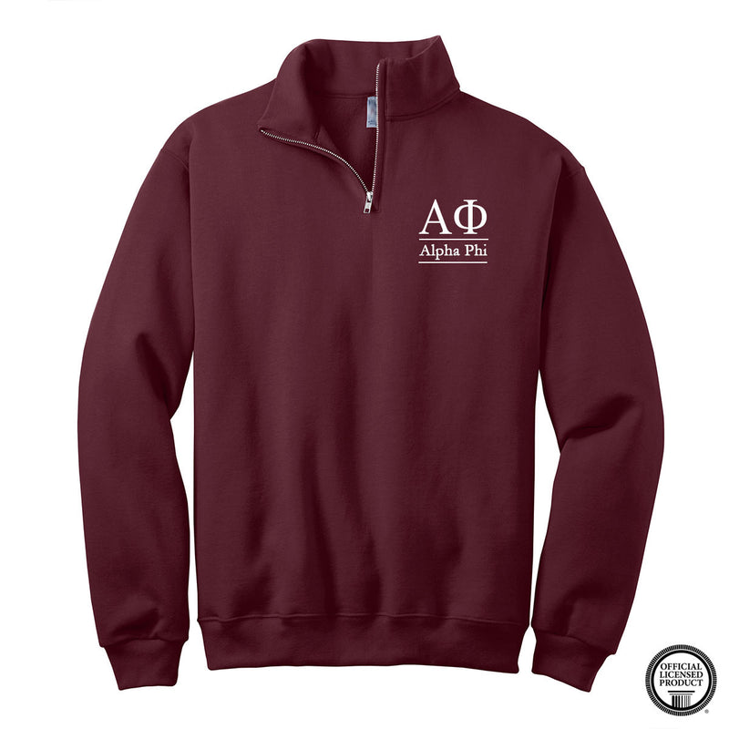 Alpha Phi Quarter Zip Pullover