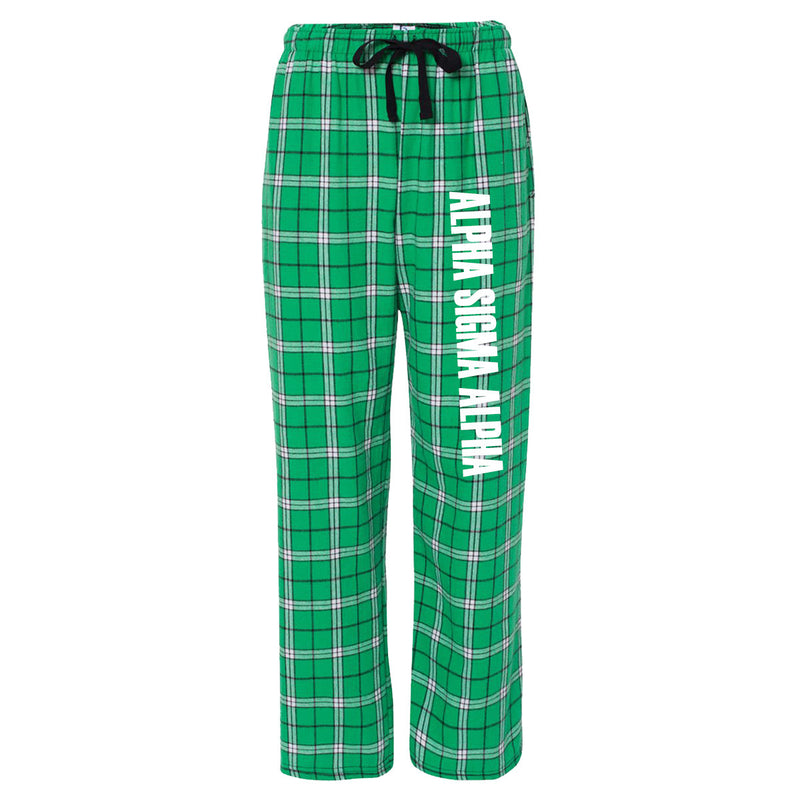 Alpha Sigma Alpha Flannel Pants