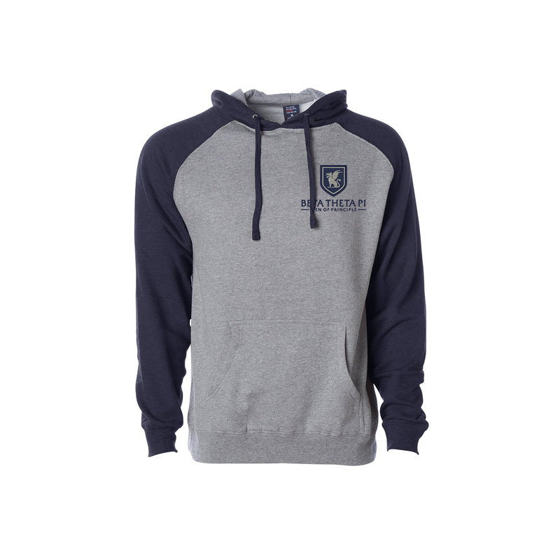 Beta Theta Pi Raglan Hooded Sweatshirt