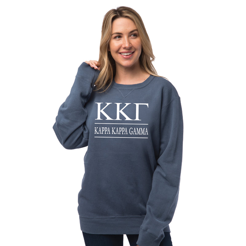 Kappa Kappa Gamma Vintage Color Crewneck Sweatshirt