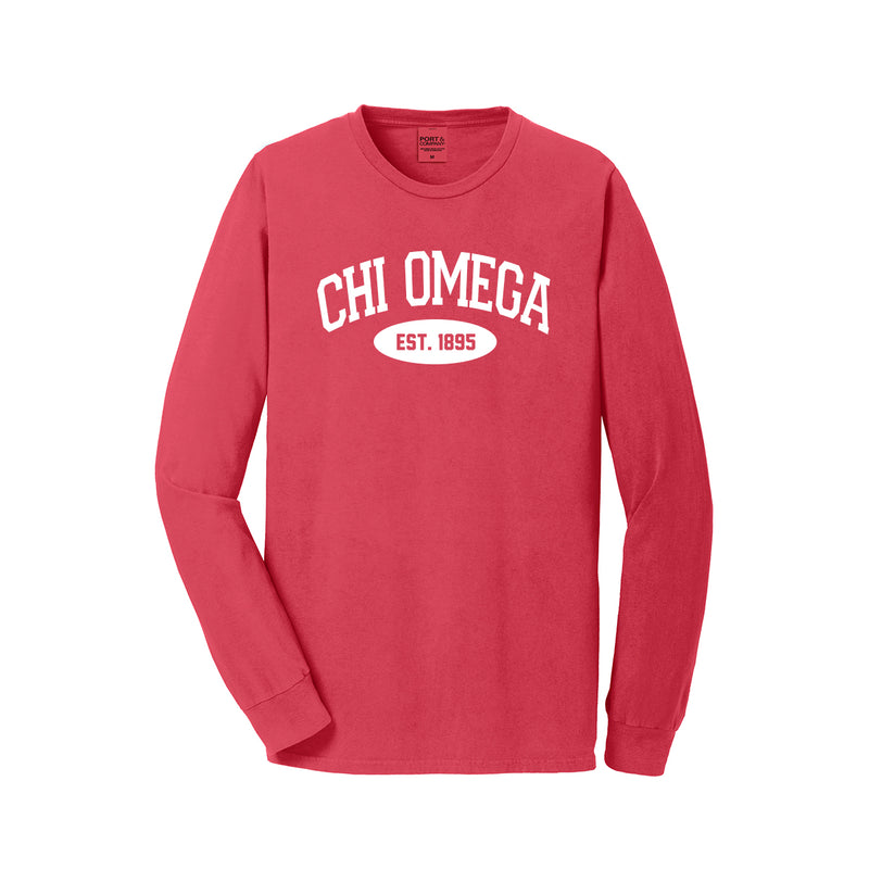 Chi Omega Long Sleeve Vintage T-Shirt