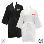 Chi Omega Waffle Weave Kimono Bathrobe