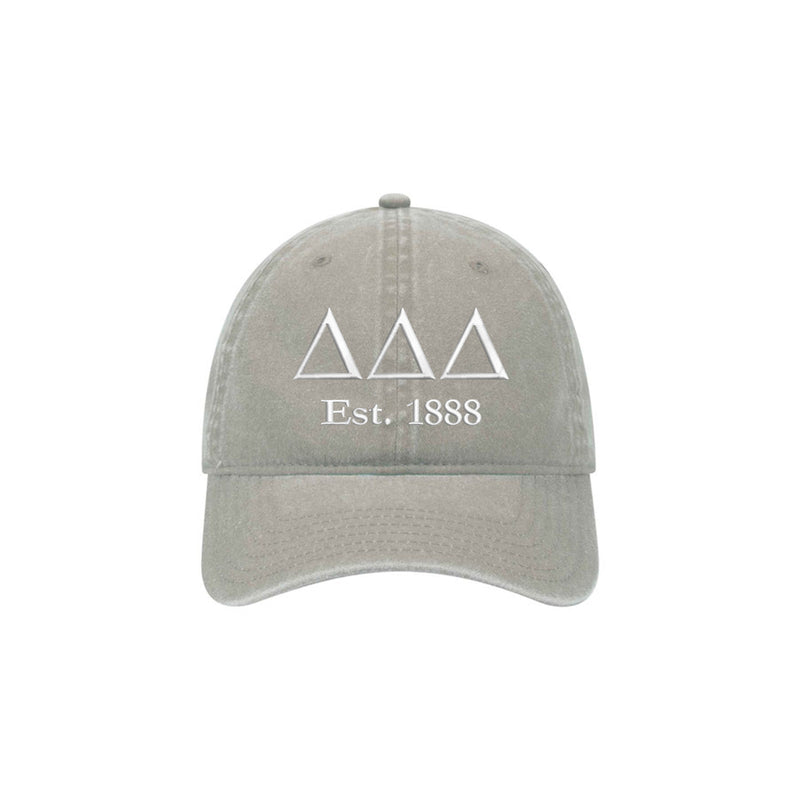 Delta Delta Delta Beach Washed Hat