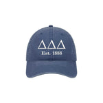 Delta Delta Delta Beach Washed Hat