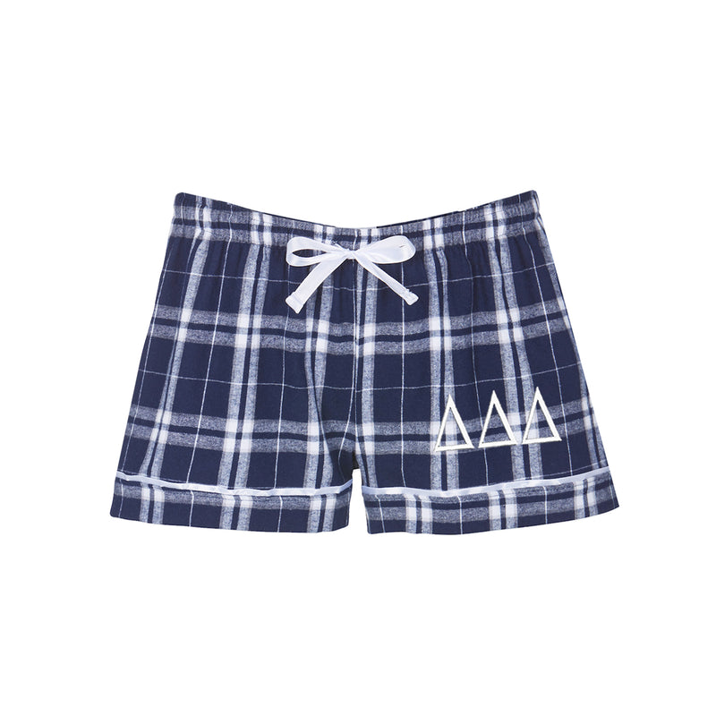 Delta Delta Delta Flannel Boxer Shorts