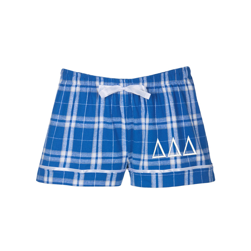 Delta Delta Delta Flannel Boxer Shorts