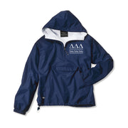 Delta Delta Delta Classic Solid Pullover Windbreaker - Lined
