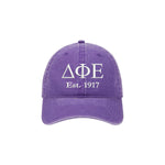 Delta Phi Epsilon Beach Washed Hat