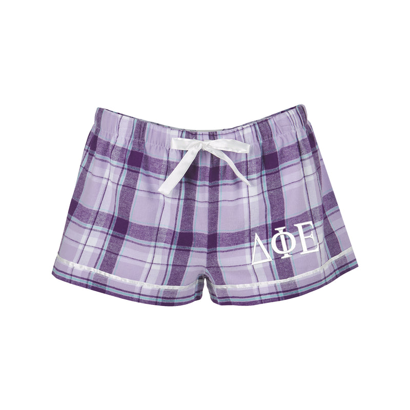 Delta Phi Epsilon Flannel Boxer Shorts
