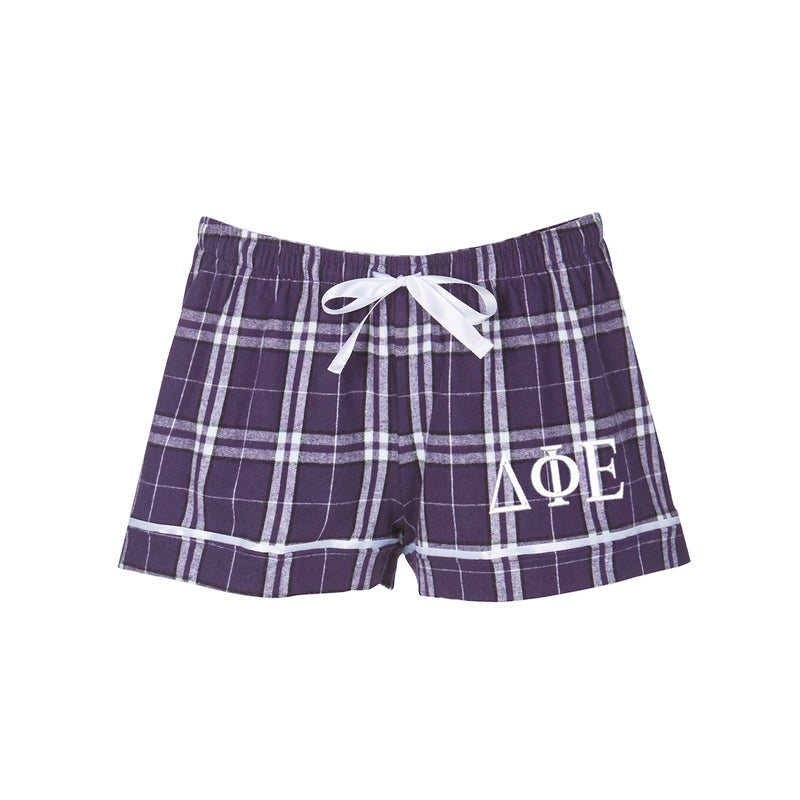 Delta Phi Epsilon Flannel Boxer Shorts