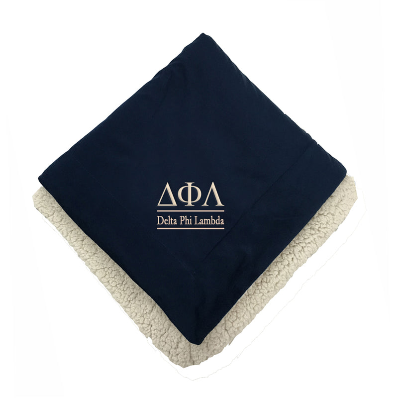 Delta Phi Lambda Sherpa Throw Blanket