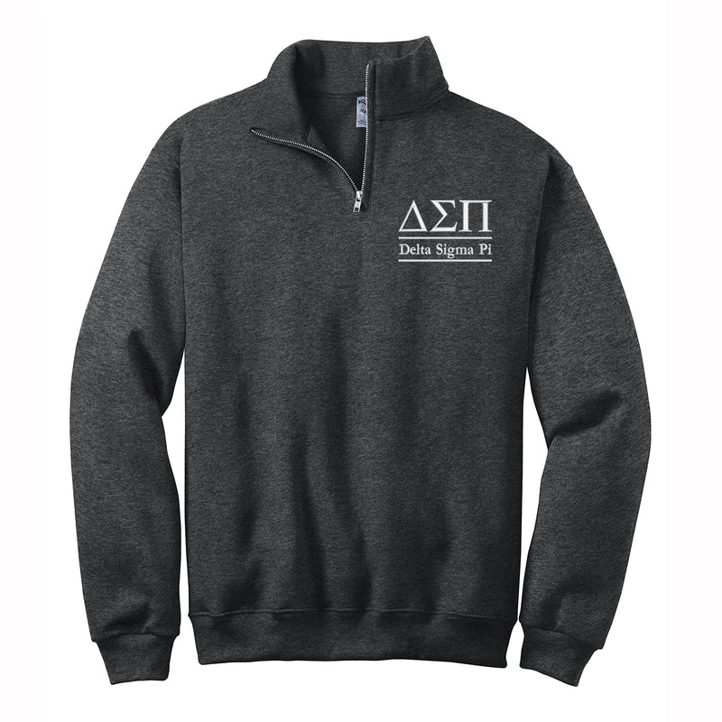 Delta Sigma Pi Quarter Zip Pullover Sweatshirt