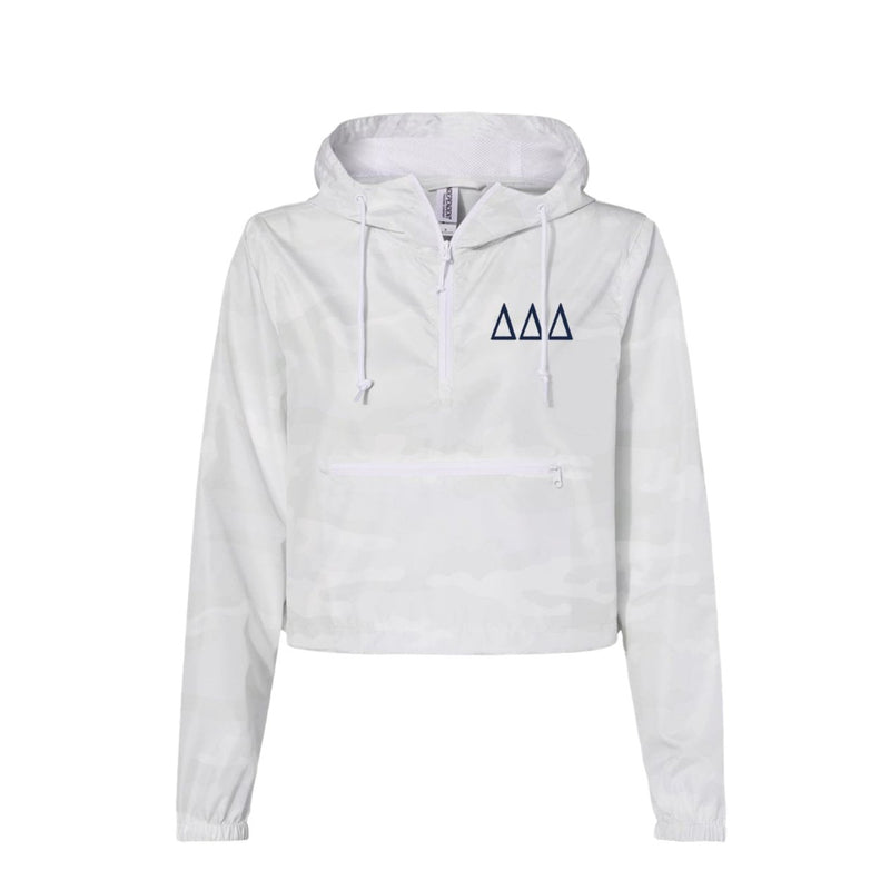 Delta Delta Delta Crop Windbreaker