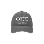 Phi Sigma Sigma Beach Washed Hat