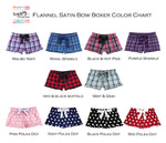 Alpha Chi Omega Flannel Boxer Shorts - Plaid