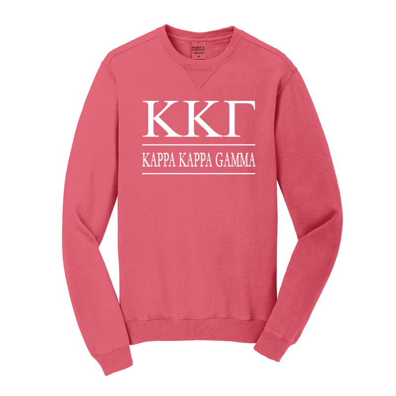 Kappa Kappa Gamma Vintage Color Crewneck Sweatshirt