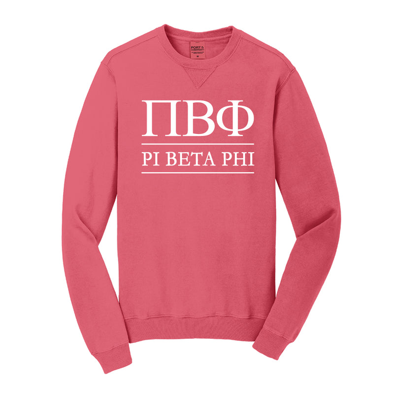 Pi Beta Phi Vintage Color Crewneck Sweatshirt