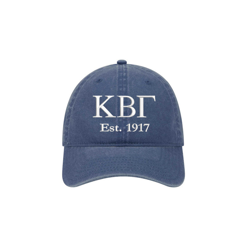 Kappa Beta Gamma Beach Washed Hat