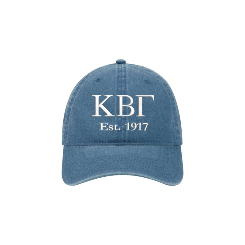 Kappa Beta Gamma Beach Washed Hat
