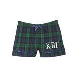 Kappa Beta Gamma Flannel Boxer Shorts