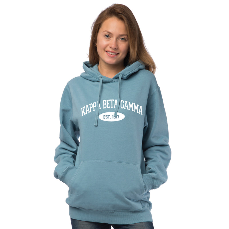 Kappa Beta Gamma Hooded Pullover Vintage Sweatshirt