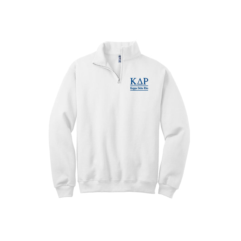 Kappa Delta Rho Q-Zip Sweatshirt - Plus Sizes