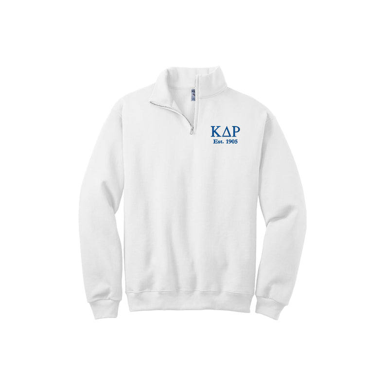 Kappa Delta Rho Est Quarter Zip Pullover Sweatshirt