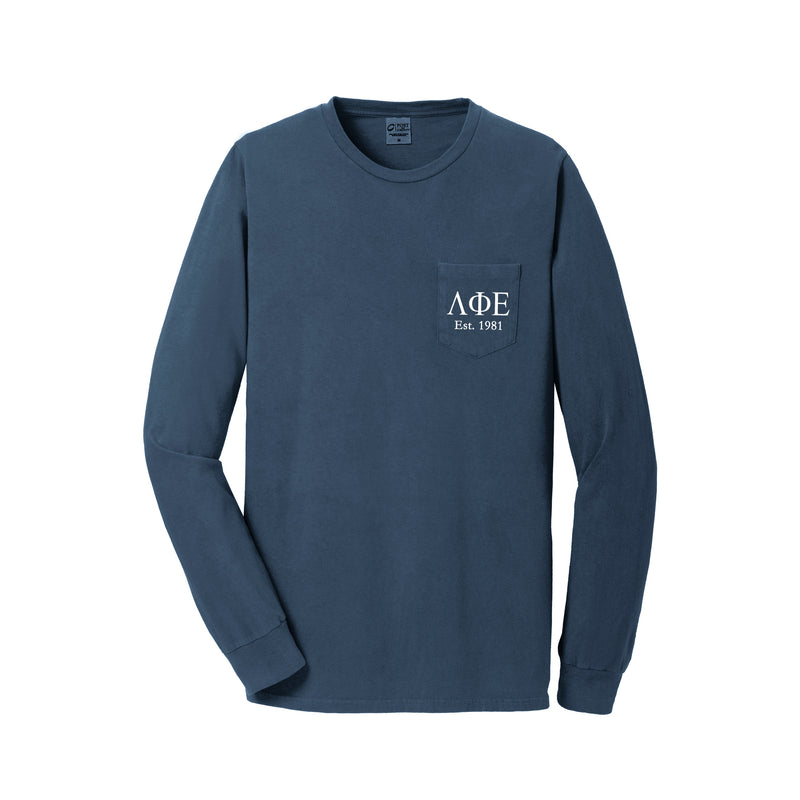 Lambda Phi Epsilon Long Sleeve Pocket Tee