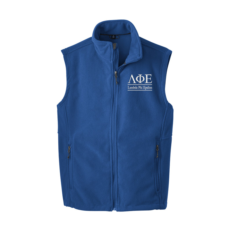 Lambda Phi Epsilon Fleece Vest