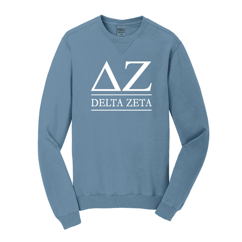Delta Zeta Vintage Color Crewneck Sweatshirt